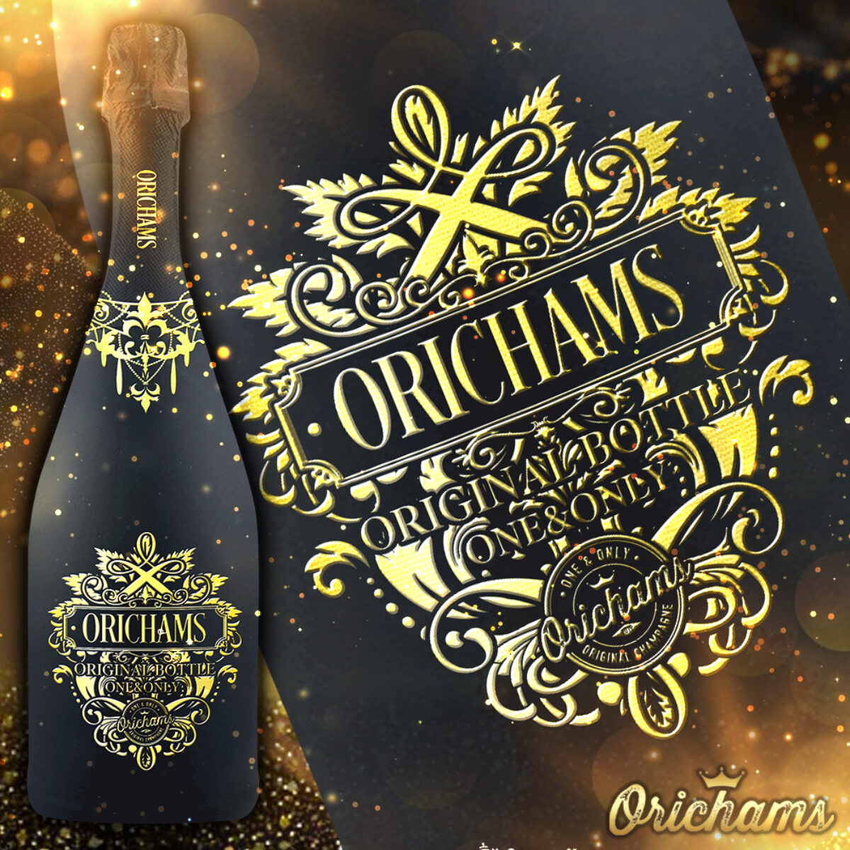 凸ラベル] オリジナルシャンパン | orichams［オリシャンズ